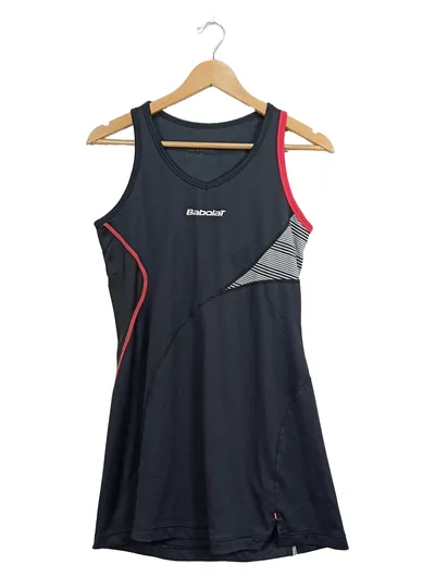 Babolat Damen Tennis Kleid Sport Trägerkleid Schwarz Gr. M 38
