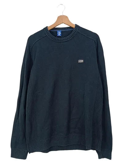 FC Schalke 04 Damen Pullover Gr. 38/S Blau Casual Strickpullover