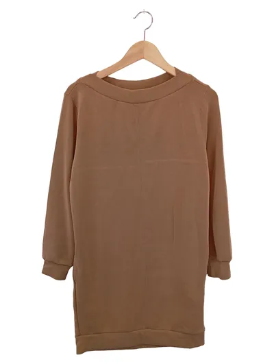 YAYA Damen Freizeitkleid Gr. 34/XS Braun Modern Casual Jerseykleid