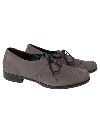 SEMLER SELECT Damen Schnürschuhe Brogues Gr. 37.5 Grau Klassisch Elegant