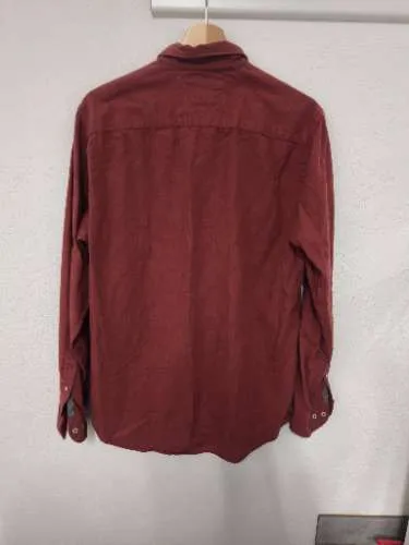 Tommy Hilfiger Herren Freizeithemd Button-Down Langarm Rot Gr. M