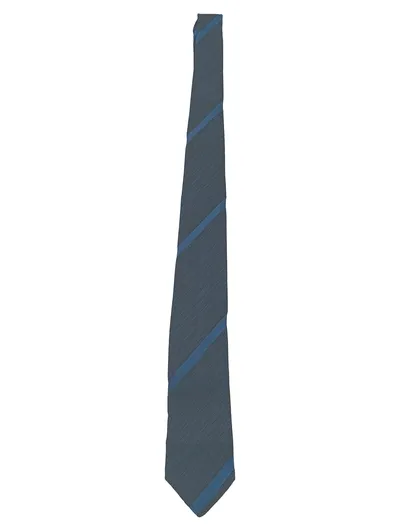 EDSOR KRONEN Herren Krawatte Blau Gestreift Seide 6cm Breite 140cm Länge