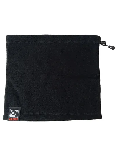 KALMAR Herren Schal Loop Halswärmer Fleece Schwarz Outdoor Casual 28x26cm