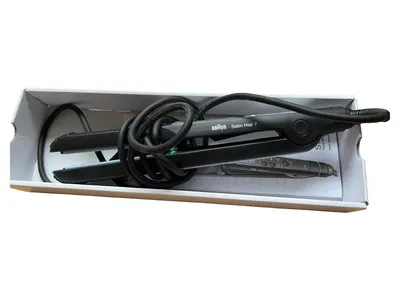 Braun Satin Hair 7 Glätteisen Haarglätter IONTEC Schwarz Gebraucht OVP