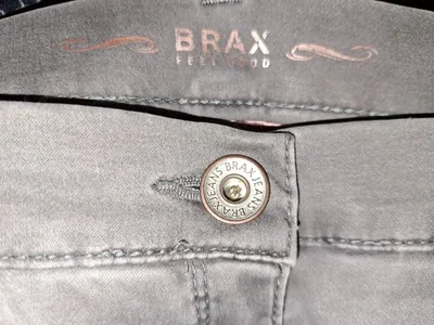 BRAX Feel Good Damen Jeans Regular Fit Gr. 40 Grau Baumwolle