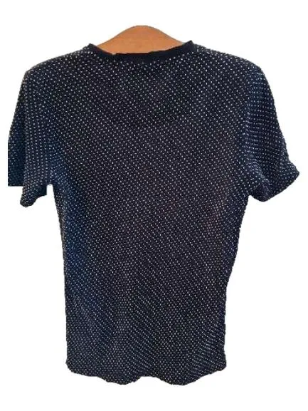 ARMEDANGELS Herren T-Shirt Gr. S Navy Blau Punkte Brusttasche Organic 3