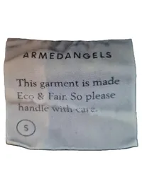 ARMEDANGELS Herren T-Shirt Gr. S Navy Blau Punkte Brusttasche Organic 4