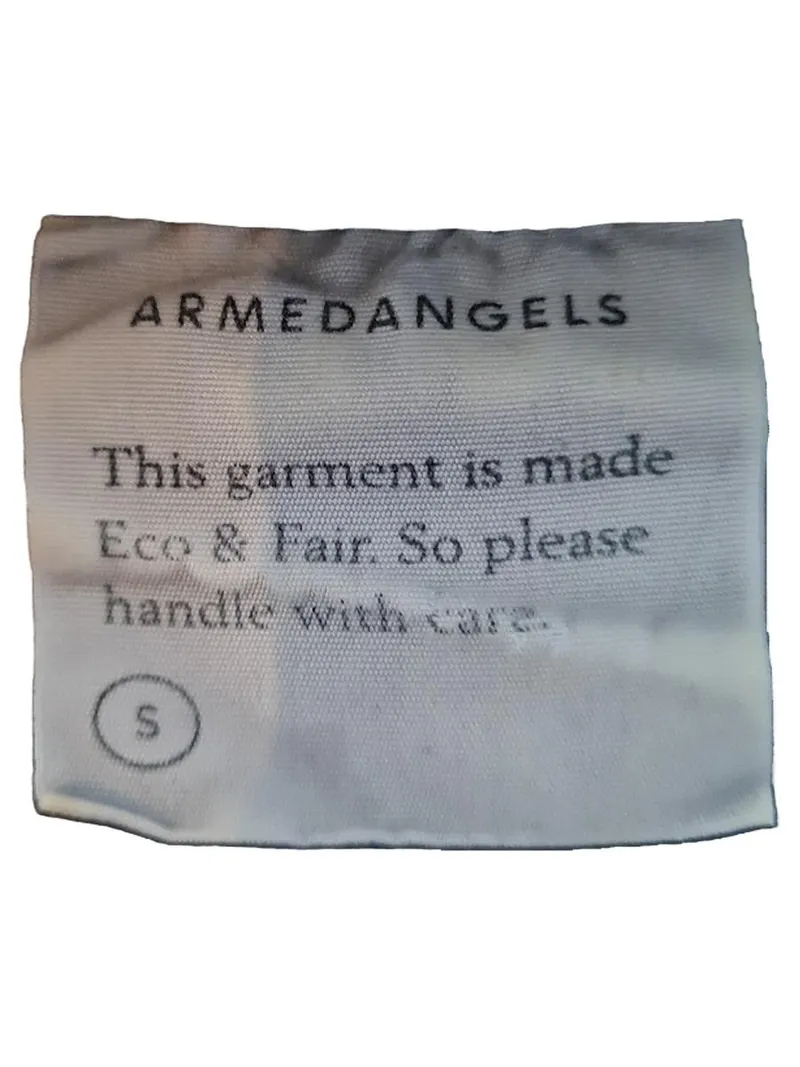 ARMEDANGELS Herren T-Shirt Gr. S Navy Blau Punkte Brusttasche Organic 4