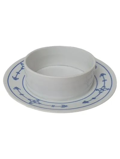 JäGER EISENBERG Dessertschüssel Klassisch Weiß 18 cm Original BLAU Porzellan