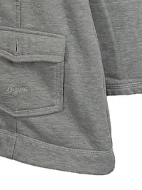 Boysen's Sweatjacke Damen Gr. 36/38 Grau Kapuze Knopfleiste Casual 3