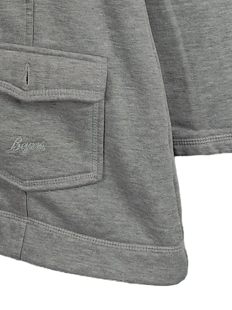 Boysen's Sweatjacke Damen Gr. 36/38 Grau Kapuze Knopfleiste Casual 3