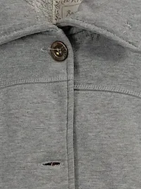 Boysen's Sweatjacke Damen Gr. 36/38 Grau Kapuze Knopfleiste Casual 4