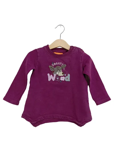 STACCATO Pullover Kinder Gr. 86 Lila Tiermotiv Langarm Casual