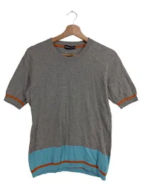 BERND BERGER Damen Pullunder Gr. 42/L Mehrfarbig Viskose Wolle Casual 1