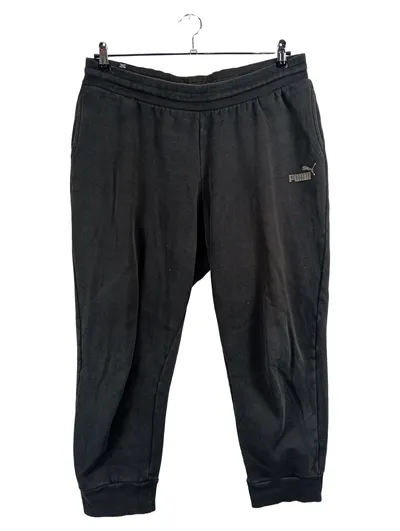 PUMA Jogginghose Damen XL Schwarz Trainingshose Sporthose Baumwolle