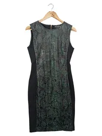ANA ALCAZAR Etuikleid Damen 36/S Schwarz Tierdruck Elegant Business 1