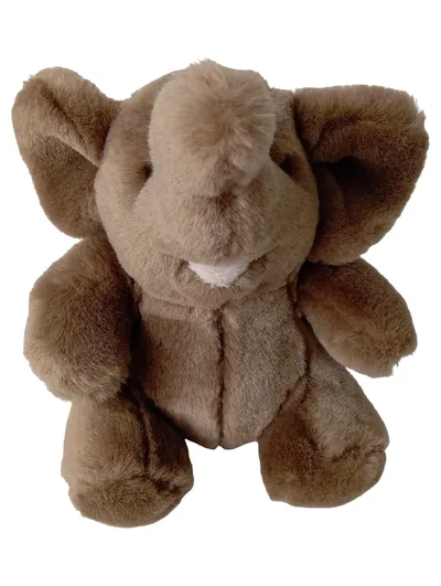 HERMANN TEDDY Kuscheltier Elefant Braun 18cm Plüschtier Klassisch Kawaii
