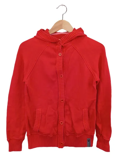 SAIL RACING Damen Strickjacke Rot Gr. 38/M Casual Maritim Kapuze Knopfleiste