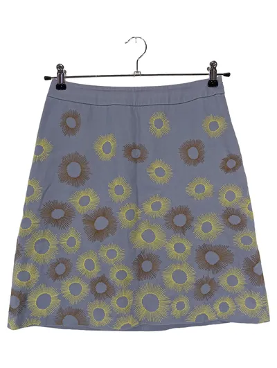 BODEN Damen A-Linienrock Gr. 36/S Mehrfarbig Florales Muster Stickerei