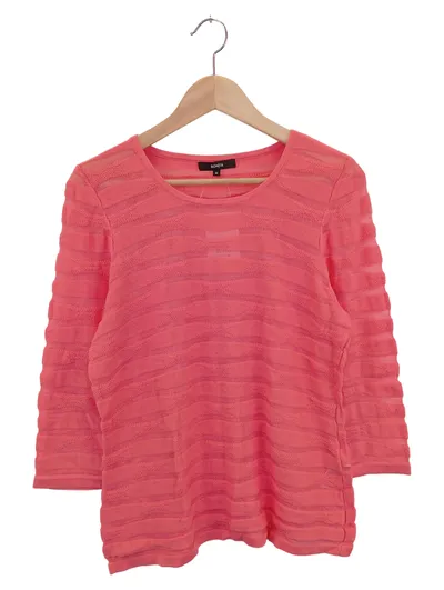 BONITA Damen Pullover Gr. M;40 Rot Casual Strukturmuster 3/4-Arm