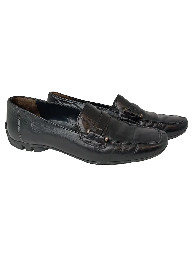 Paul Green Ballerinas Damen Gr. 36 Schwarz Klassisch Loafer-Stil Slipper 1