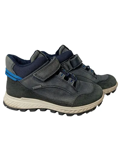 ECCO Kinder Outdoorschuhe Gr. 30 Blau Gore-Tex Klettverschluss