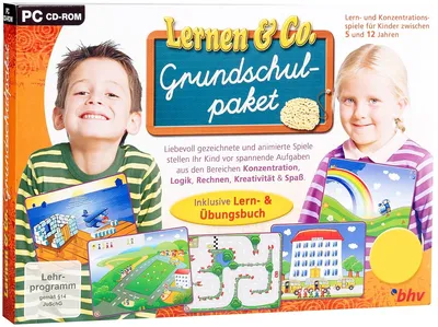 bhv Lernsoftware Grundschule Mathe Konzentration Logik PC 81 Spiele