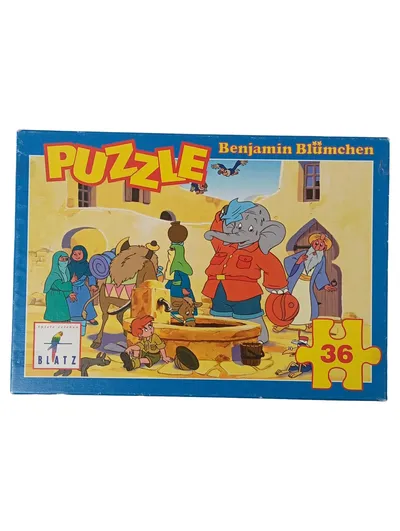 Benjamin Blümchen Puzzle 36 Teile Blatz Kinderpuzzle 21x30cm Vintage