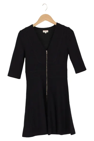 CLAUDIE PIERLOT Damen Freizeitkleid Gr. 36/S Schwarz Elegant Wolle