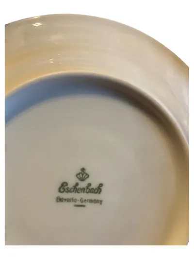 Eschenbach Unterteller Porzellan Weiß Florales Muster Klassisch 15 cm