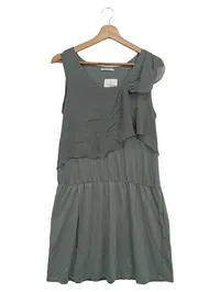 BIMBA Y LOLA Damen Freizeitkleid Gr. 38/M Grau Seide Lyocell Baumwolle Elegant 1
