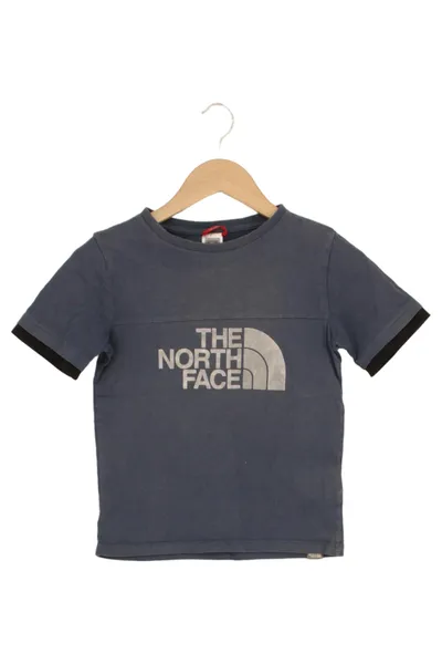 THE NORTH FACE Kinder T-Shirt Gr. 128 Blau Casual Sportlich Logo-Print