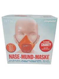 Playmobil Nase-Mund-Maske Größe S Orange Kinder Maske 1