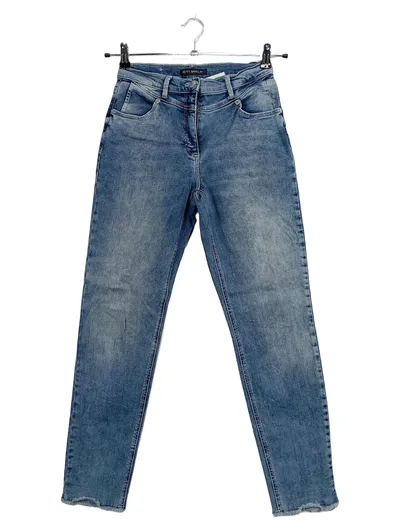 Betty Barclay Damen Jeans Slim Fit Gr. 36 Blau Stretch Denim