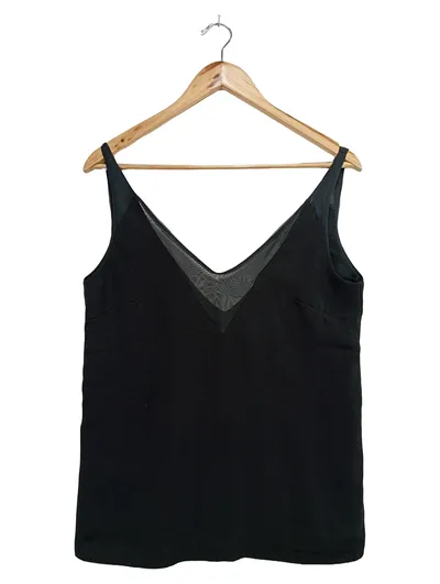 ENVII Damen Top Gr. 34/XS Schwarz V-Ausschnitt Elegant