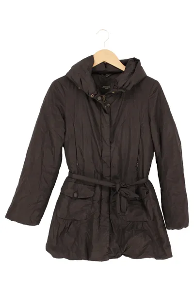 WEEKEND MAX MARA Winterjacke Damen Gr. 34/XS Grau Elegant Steppjacke Kapuze