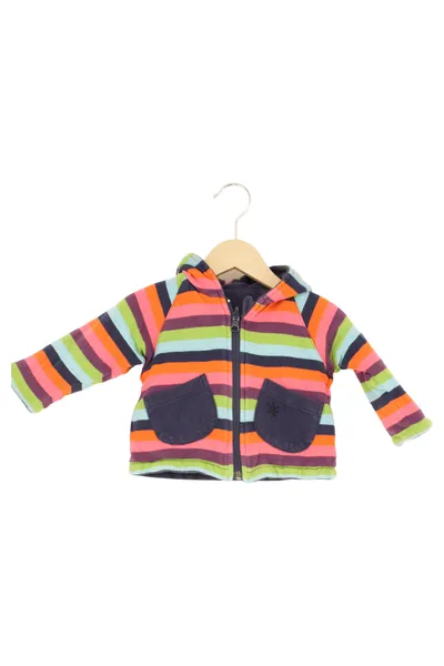SIGIKID Sweatjacke Kinder Gr. 62/68 Mehrfarbig Gestreift Kapuze Baumwolle