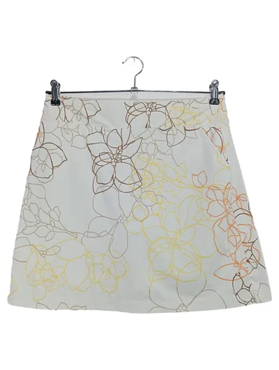 IZOD Damen Sportrock Gr. 38/M Weiß Florales Muster Polyester Elasthan