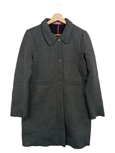RINASCIMENTO Damen Klassischer Mantel Grau Gr. 36/S Elegant
