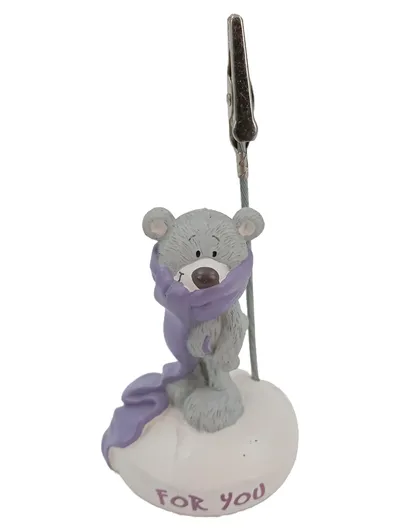 NICI Bär Teddy Kartenhalter Fotohalter Charmant Mehrfarbig 11cm