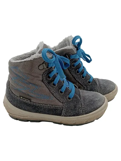 SUPERFIT Kinder Schnürschuhe Gr. 25 Grau Gore-Tex gefüttert Outdoor