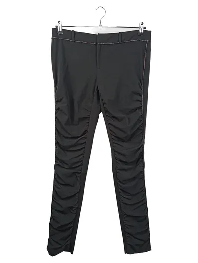 FAITH CONNEXION Damen Stoffhose L Schwarz Elegant Business Raffungen