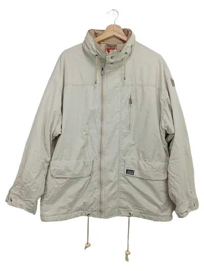 SCHÖFFEL Outdoorjacke Herren Gr. 50/L Beige Vintage Gore-Tex Freizeit Jacke