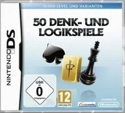 Rondomedia 50 Denk- & Logikspiele Nintendo DS Puzzle Gehirnjogging Schach