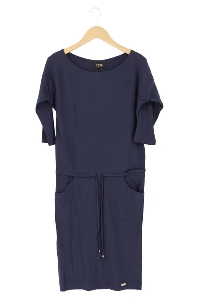FIGL Damen Freizeitkleid Gr. 38/M Blau Casual Klassisch Midikleid