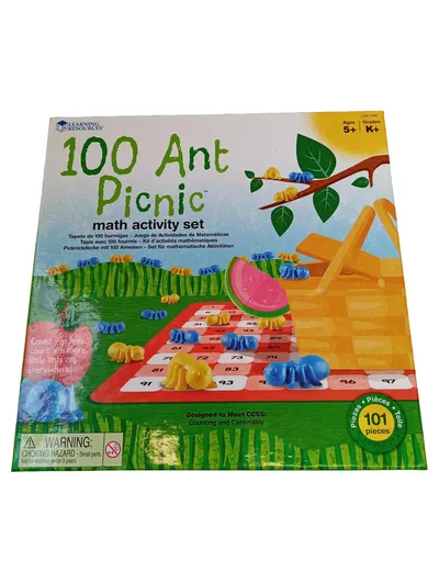 Learning Resources 100 Ant Picnic Lernspiel Mathe Zählen ab 5 Jahre 101 Teile