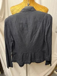 Apanage Blazer Damen Gr. 36 S Blau Viskose Leinen Business Jacke 3