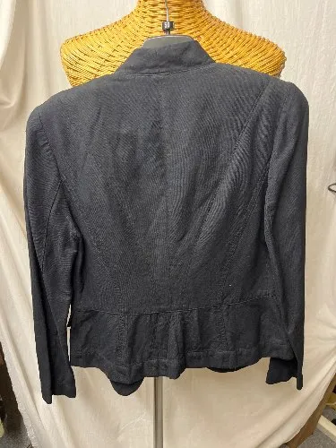 Apanage Blazer Damen Gr. 36 S Blau Viskose Leinen Business Jacke 3