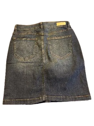EDC by Esprit Jeansrock Damen Gr. 34 Blau Seitenstreifen Denim