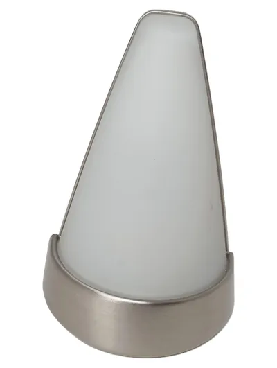 HOLTKöTTER Wandleuchte Modern Minimalistisch Grau Glas Edelstahl 14cm Höhe